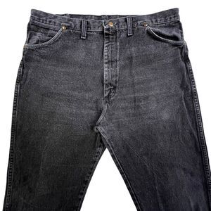 Vintage Wrangler Jeans Mens 40x34 (Fits 38x34) Black Denim Cowboy Cut 13MWZPB